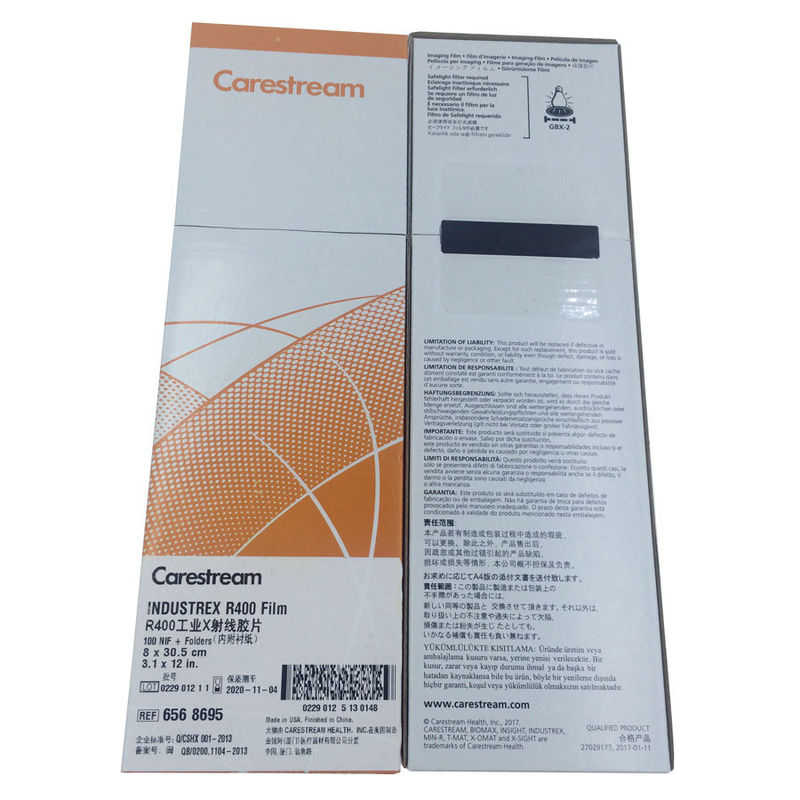 Carestream AA400 NDT Film à rayons X MX125 pour détection de défauts industriels 14x17in 35X43CM